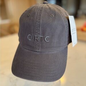 NWT ORTC Clothing Co Washed Black Charcoal  Adjustable LogoBaseball Cap / OSFA